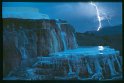 Lightning at Mammoth Hot Springs, Yellowstone Park, Montana